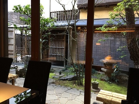 japanse garden patio in kyoto