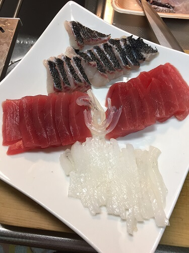 sashimi cut by myself