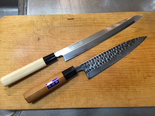 Japanese sashimi knives