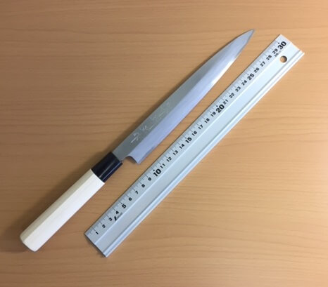 blade length of yanagiba knife