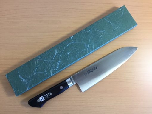 Japanese santoku knife made in Sakai, SK steel