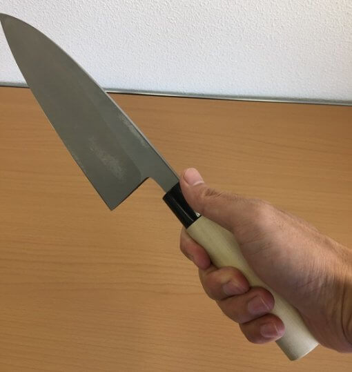 Japanese kitchen knife made in Sakai, deba