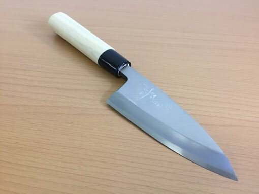 Japanese kitchen knife made in Sakai, short deba