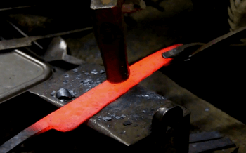 forming in japanese knife making process