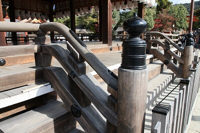 Ninja Hardware used in Yasaka Shrine, Kyoto