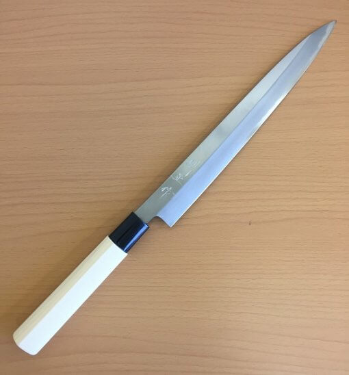 Japanese kitchen knife for Sashimi made in Sakai, Yanagiba