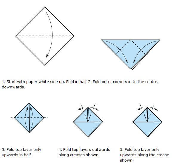 paper craft manual: how to make samurai helmet by a piece of paper 1