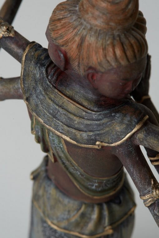 Buddha Statue for sale, palm-sized Asura, backside details