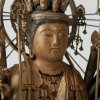 Buddha Statue for sale, palm-sized 1000-armed Kannon, zooming up to face