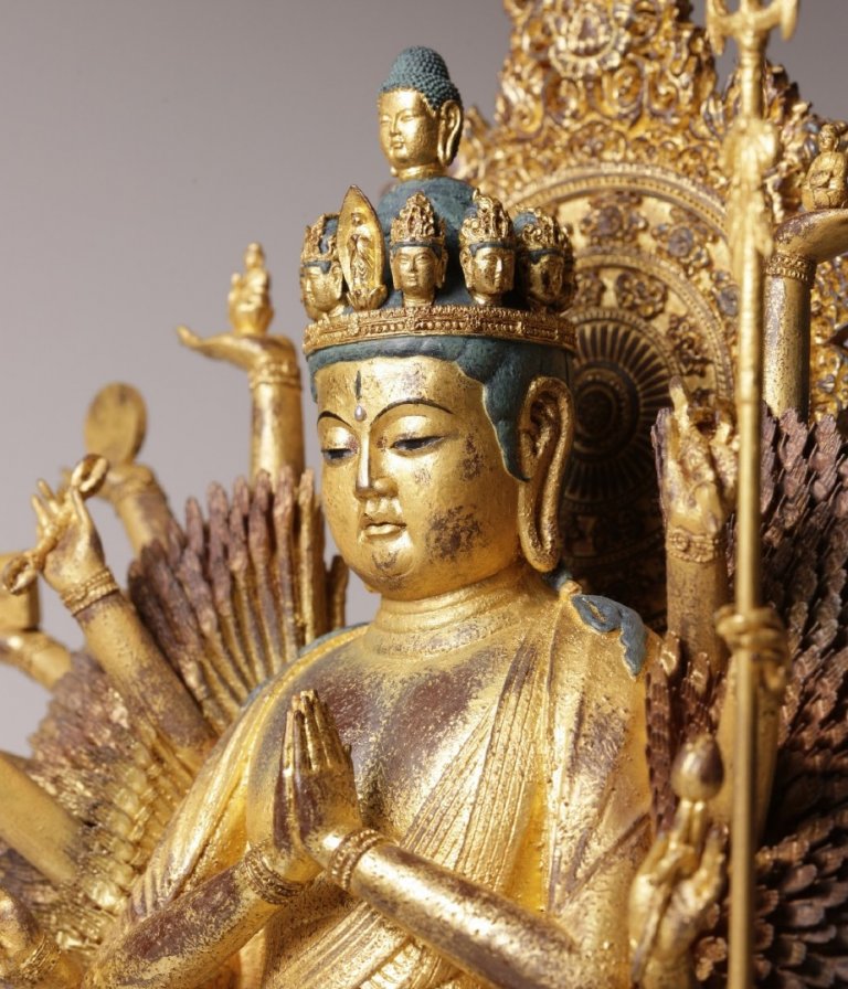 Buddha Statue, Ultimate Thousandarmed Kannon, 46cm/14.6in