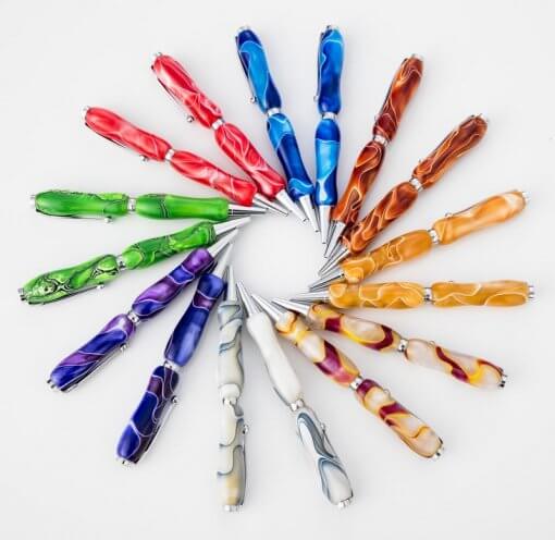 Handmade Ballpoint Pen made in Japan, Acrylic Jewel Series