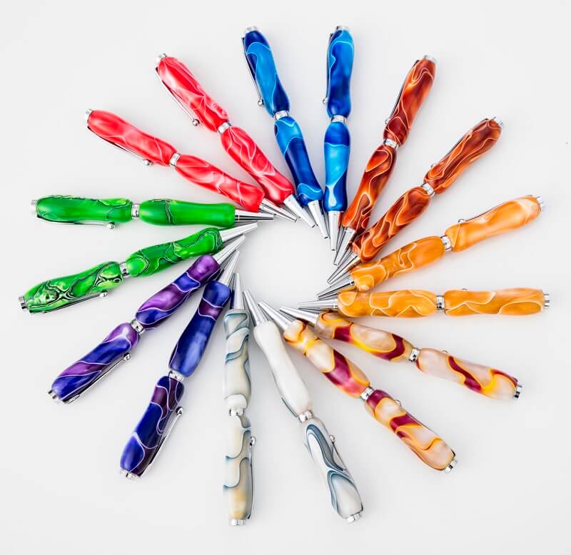 Handmade Ballpoint Pen made in Japan, Acrylic Jewel Series