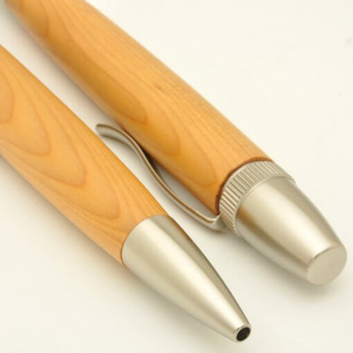 Handmade Ballpoint Pen made in Japan, Precious Wood Pen Series, Yew tree, details