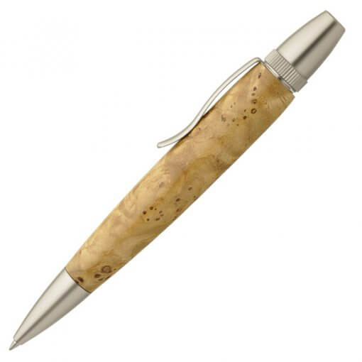 Handmade Ballpoint Pen made in Japan, Precious Wood Series Pen made of Japanese chestnut tree