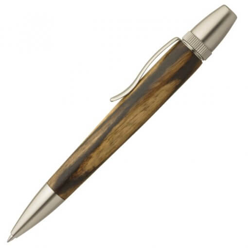 Handmade Ballpoint Pen made in Japan, Precious Wood Series Pen made of black persimmon-wood