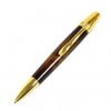 Handmade Ballpoint Pen made in Japan, Sunburst Painted Wood Pen Series, Walnut