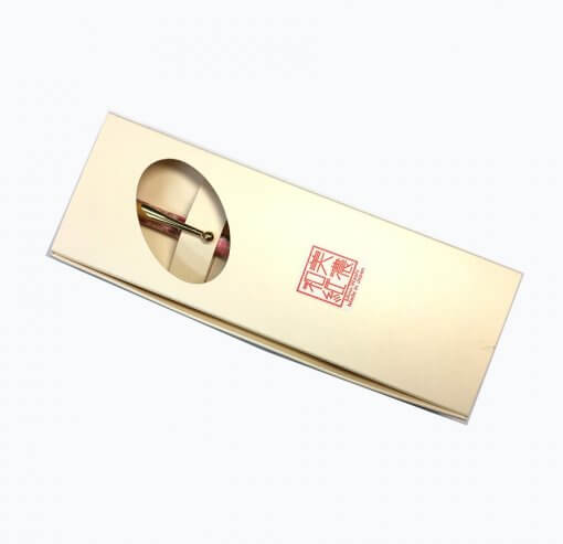 Handmade Ballpoint Pen made in Japan, Mino Washi Japanese paper series, in box view