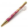 Handmade Ballpoint Pen made in Japan, Mino Washi Japanese paper series, Shidare Purple
