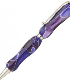 Handmade Ballpoint Pen made in Japan, Acrylic Jewel Series, Currant Purple