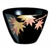 japanese lacquerware for sale, urushi sake cup series, japanese maple leaves drawn black cup