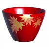 japanese lacquerware for sale, urushi sake cup series, japanese maple leaves drawn red cup