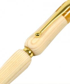 Handmade Ballpoint Pen made in Japan, Hida Tree Series, Cypress, body details