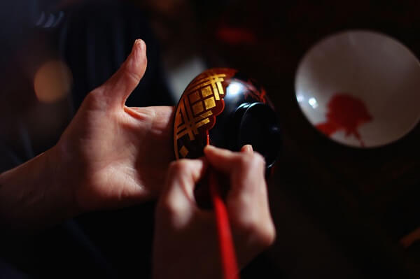 Japanese lacquerware crafts, Hidehira Lacquerware making process by a craftsman