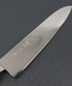 Japanese Chef Knife, Damascus Gyuto size M, details of frontside blade