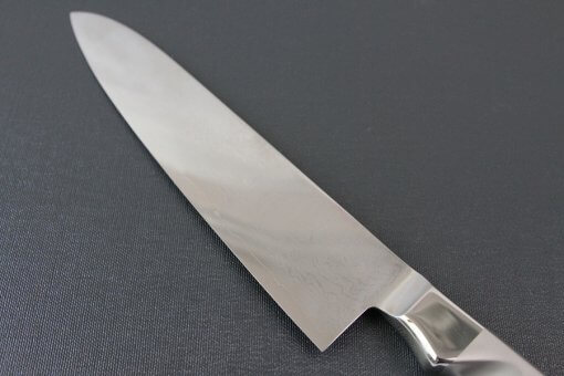 Japanese Chef Knife, Damascus Gyuto size M, backside blade details