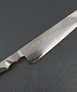 Japanese Chef Knife, Damascus Gyuto size LL, front view
