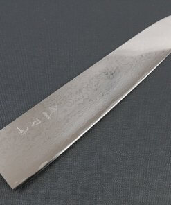 Japanese Chef Knife, Damascus Gyuto size LL, details of blade front