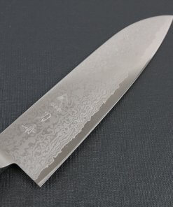 Japanese Chef Knife, Damascus Santoku Multi-purpose, details of the blade
