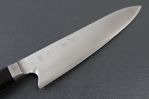 Japanese Highest Quality Chef Knife, Tohu Powder high-speed steel Series, Gyuto chef knife 210mm, details of blade front side