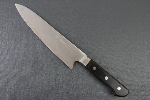 Japanese Highest Quality Chef Knife, Tohu Powder high-speed steel Series, Gyuto chef knife 210mm, backside view