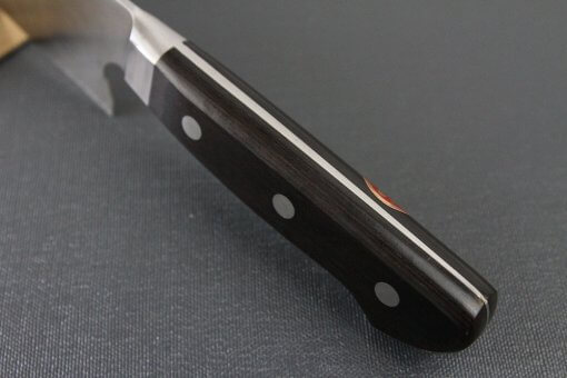 Japanese Highest Quality Chef Knife, Tohu Powder high-speed steel Series, Gyuto chef knife 210mm, handle top view