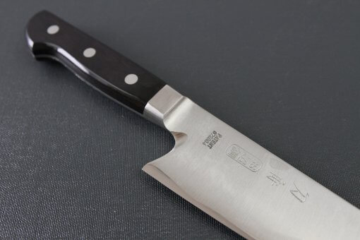 Japanese Highest Quality Chef Knife, Tohu Powder high-speed steel Series, Gyuto chef knife 240mm, diagonal front view