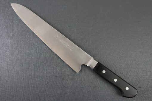 Japanese Highest Quality Chef Knife, Tohu Powder high-speed steel Series, Gyuto chef knife 270mm, backside view