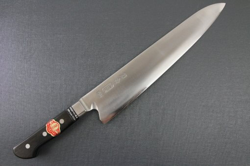 Japanese Highest Quality Chef Knife, Tohu Powder high-speed steel Series, Gyuto chef knife 300mm, entire front view