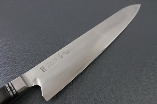 Japanese Highest Quality Chef Knife, Tohu Powder high-speed steel Series, Gyuto chef knife 300mm, details of blade front side