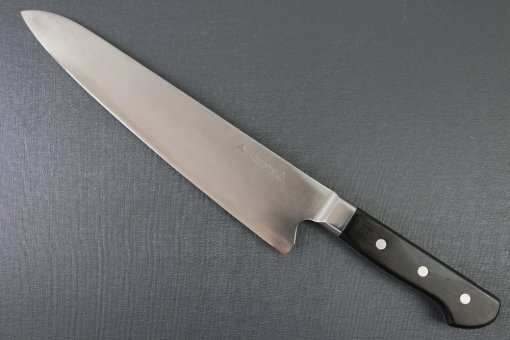 Japanese Highest Quality Chef Knife, Tohu Powder high-speed steel Series, Gyuto chef knife 300mm, backside view