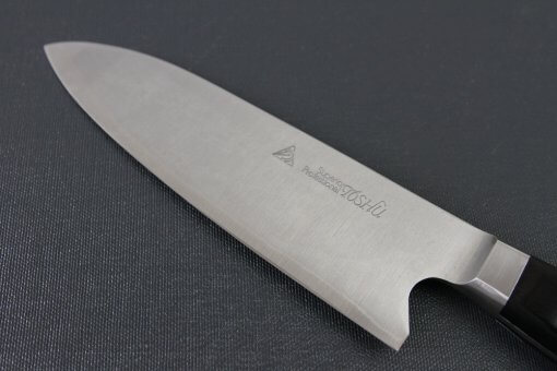 Japanese Highest Quality Chef Knife, Tohu Powder high-speed steel Series, Santoku multi-purpose knife, details of blade backside
