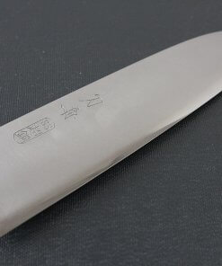 Japanese Highest Quality Chef Knife, Tohu Powder high-speed steel Series, Santoku multi-purpose knife 180mm, details of blade front side