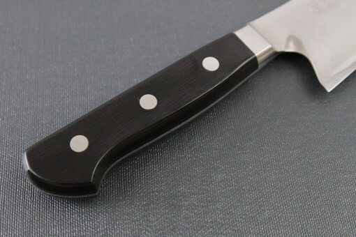 Japanese Highest Quality Chef Knife, Tohu Powder high-speed steel Series, Santoku multi-purpose knife 180mm, handle details