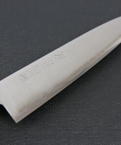 Japanese Highest Quality Chef Knife, Tohu Powder high-speed steel Series, petit knife 120mm, details of blade front side