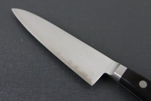 Japanese Highest Quality Chef Knife, Tohu Powder high-speed steel Series, petit knife 120mm, details of blade backside
