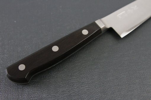 Japanese Highest Quality Chef Knife, Tohu Powder high-speed steel Series, petit knife 150mm, details of handle