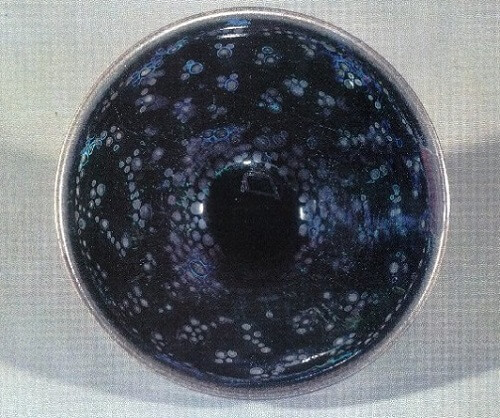 details of National Treasure Yohen Tenmoku tea bowl owned by Daitokuji Temple