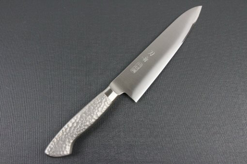 Japanese Chef Knife, Elegance Monaka Series, Gyuto chef knife 180mm, entire front view
