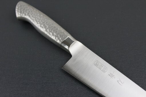 Japanese Chef Knife, Elegance Monaka Series, Gyuto chef knife 180mm, diagonal front view