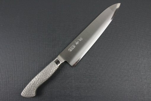 Japanese Chef Knife, Elegance Monaka Series, Gyuto chef knife 210mm, entire front view